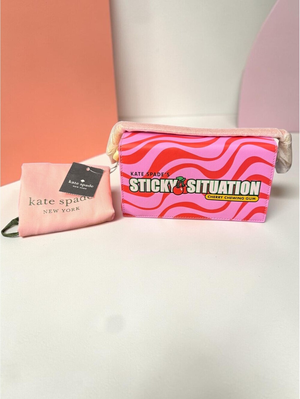 Kate Spade New York Sticky Situation 3D Crossbody Bag Chewing Gum Novelty NWT
